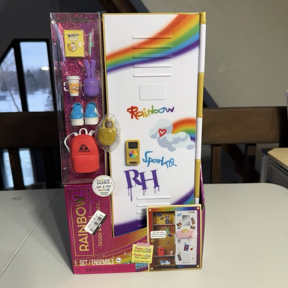 Rainbow High Design & Style Locker Playset New! DOLL NOT INCLUDED!